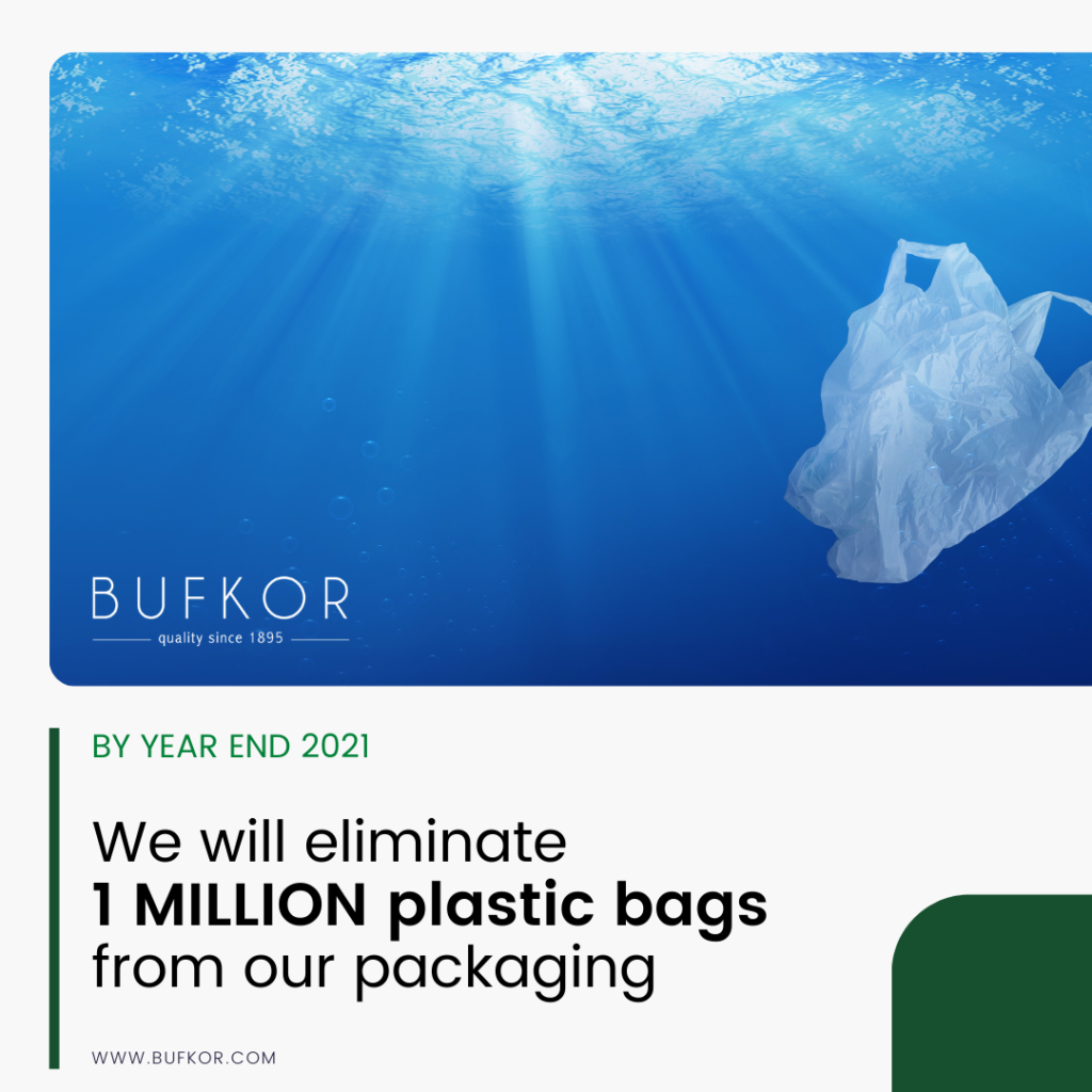 Eliminate plastic bags. 